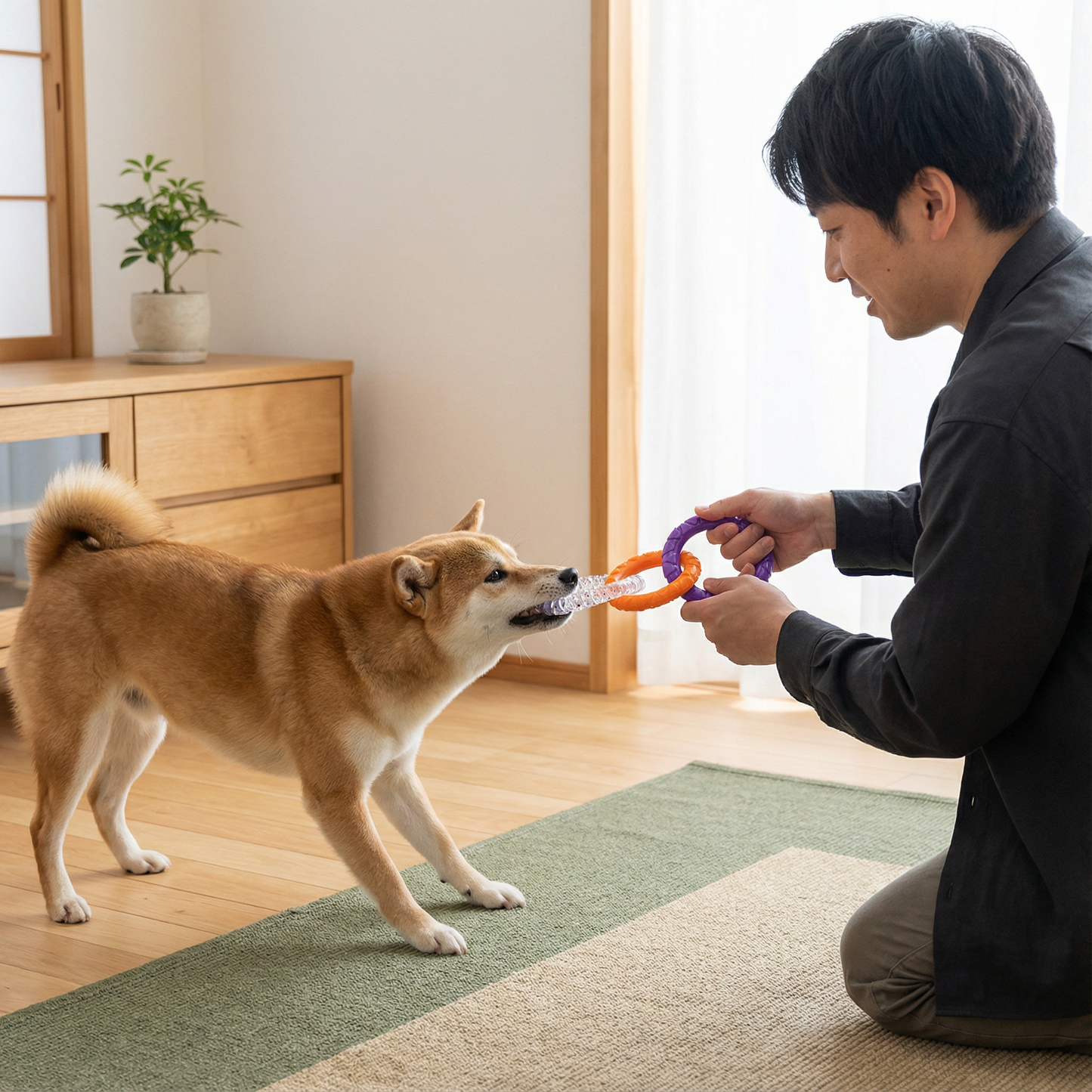 犬用 丈夫な引っ張りおもちゃ
