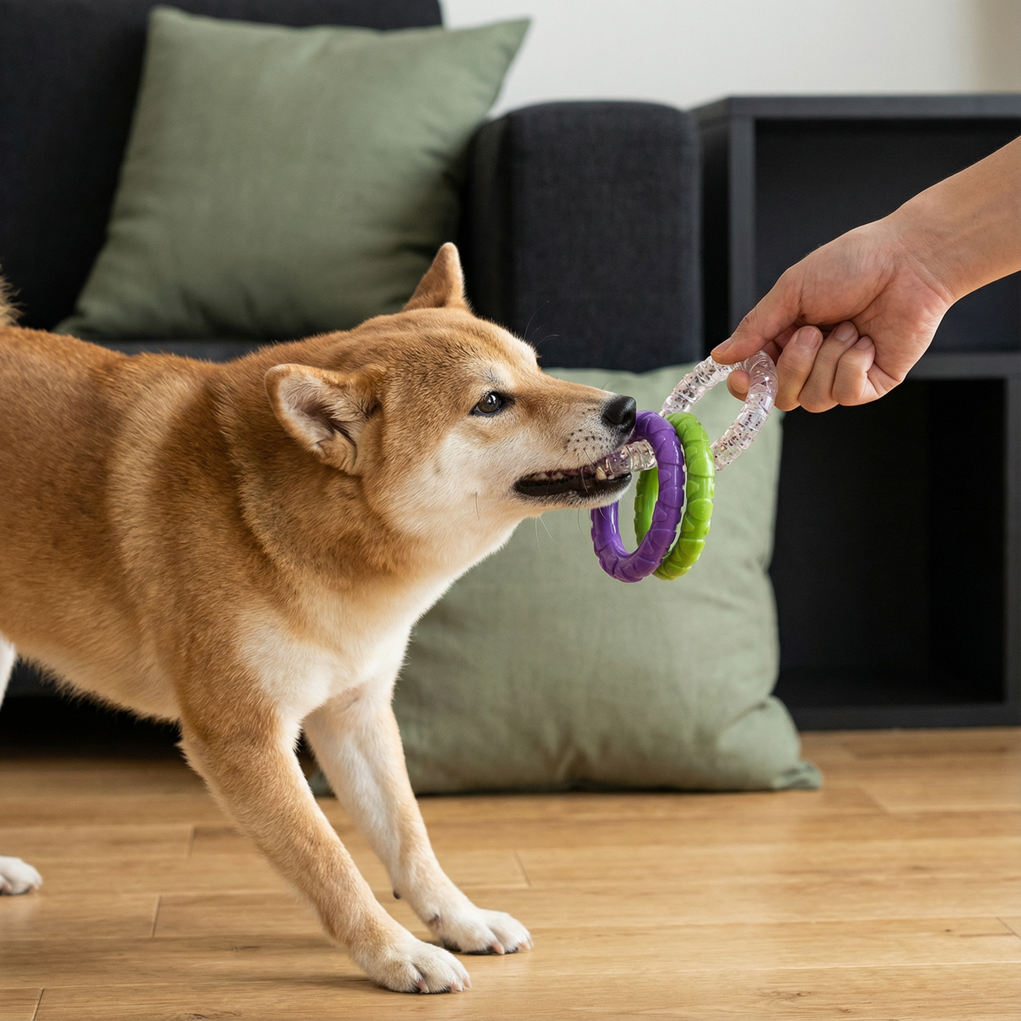 犬用 丈夫な引っ張りおもちゃ