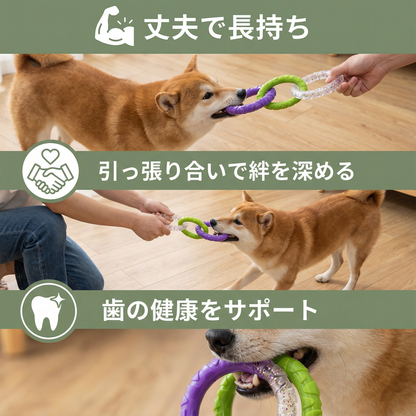 犬用 丈夫な引っ張りおもちゃ