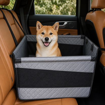 犬用ハードボトム付きシングルカーシートエクステンダー