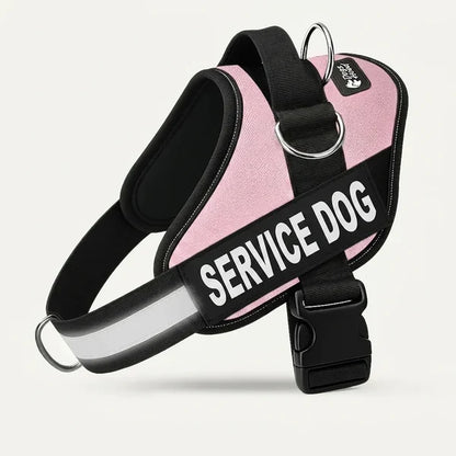 首輪・肩への負担を軽減するフロントDリング付きカスタム犬用ノープルハーネス