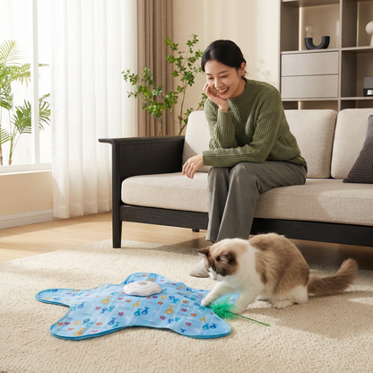 アクティブな室内猫のための自動ティーザーおもちゃ