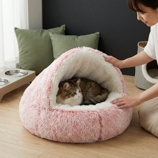 2in1 猫用ふわふわハウス