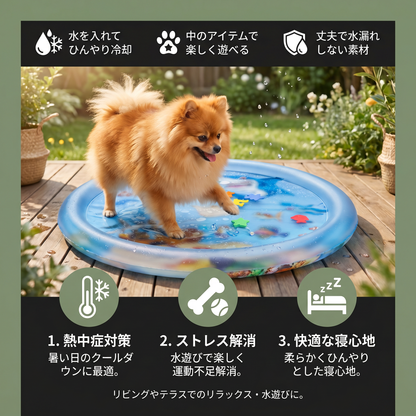 犬用冷却プレイウォーターベッド 2.0