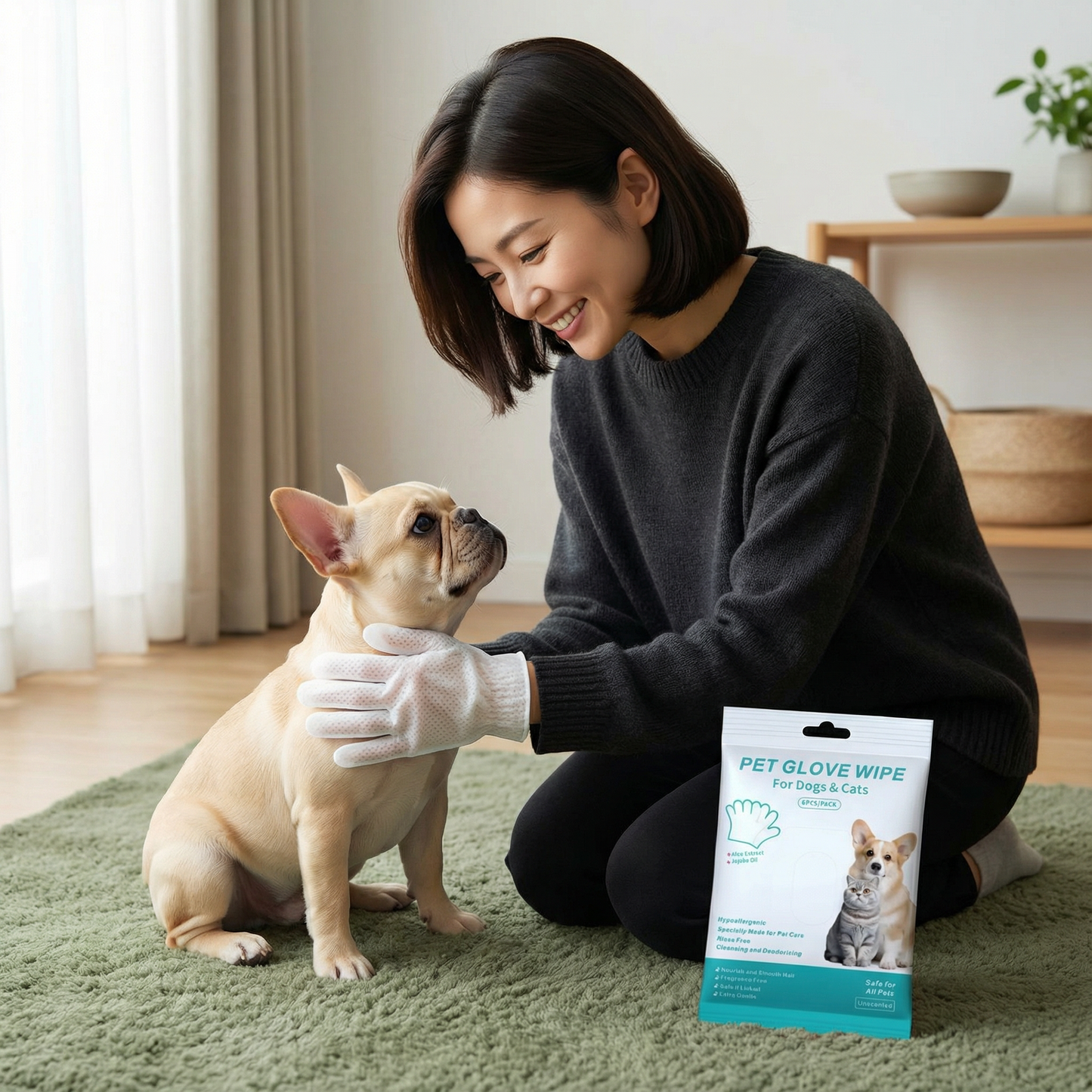 ペット用お手入れグローブ