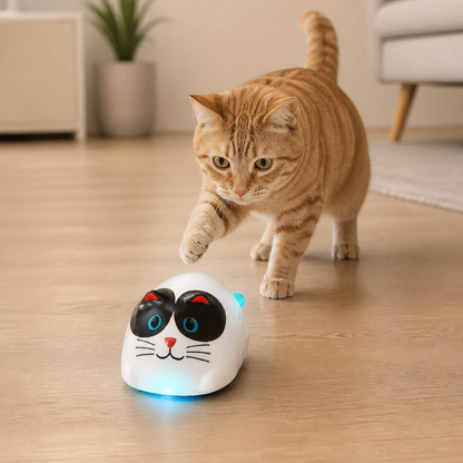 タッチ操作式スマートロボット型猫用おもちゃ