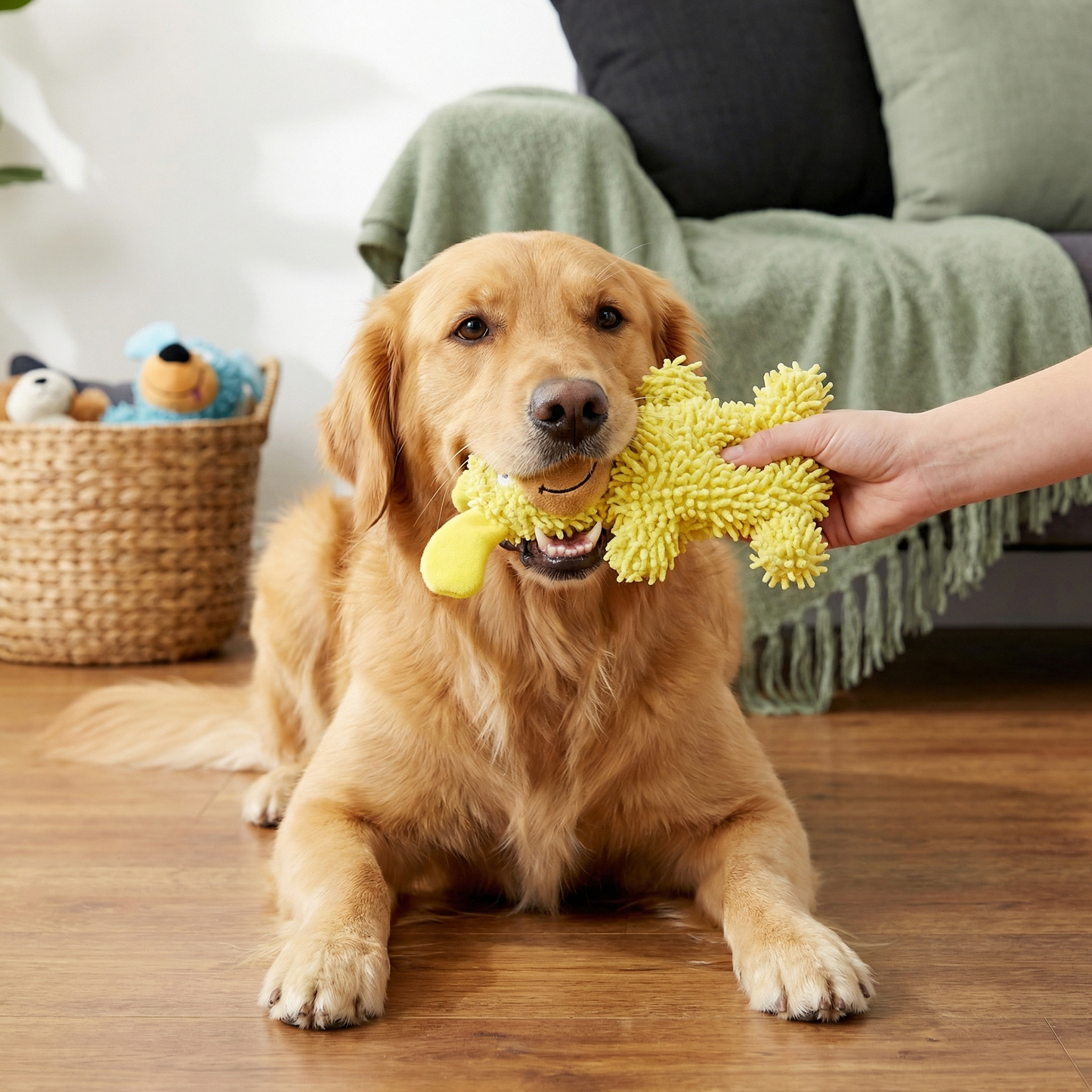 犬用カラーのくすぐるデンタルおもちゃ