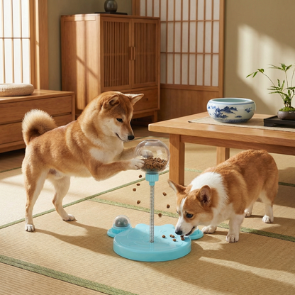 揺れる犬用おやつ知育おもちゃ