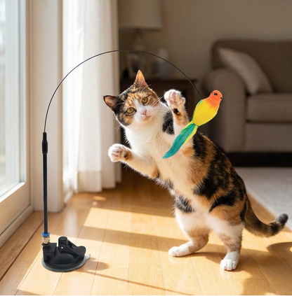 鳥のおもちゃ - インタラクティブな猫用おもちゃ