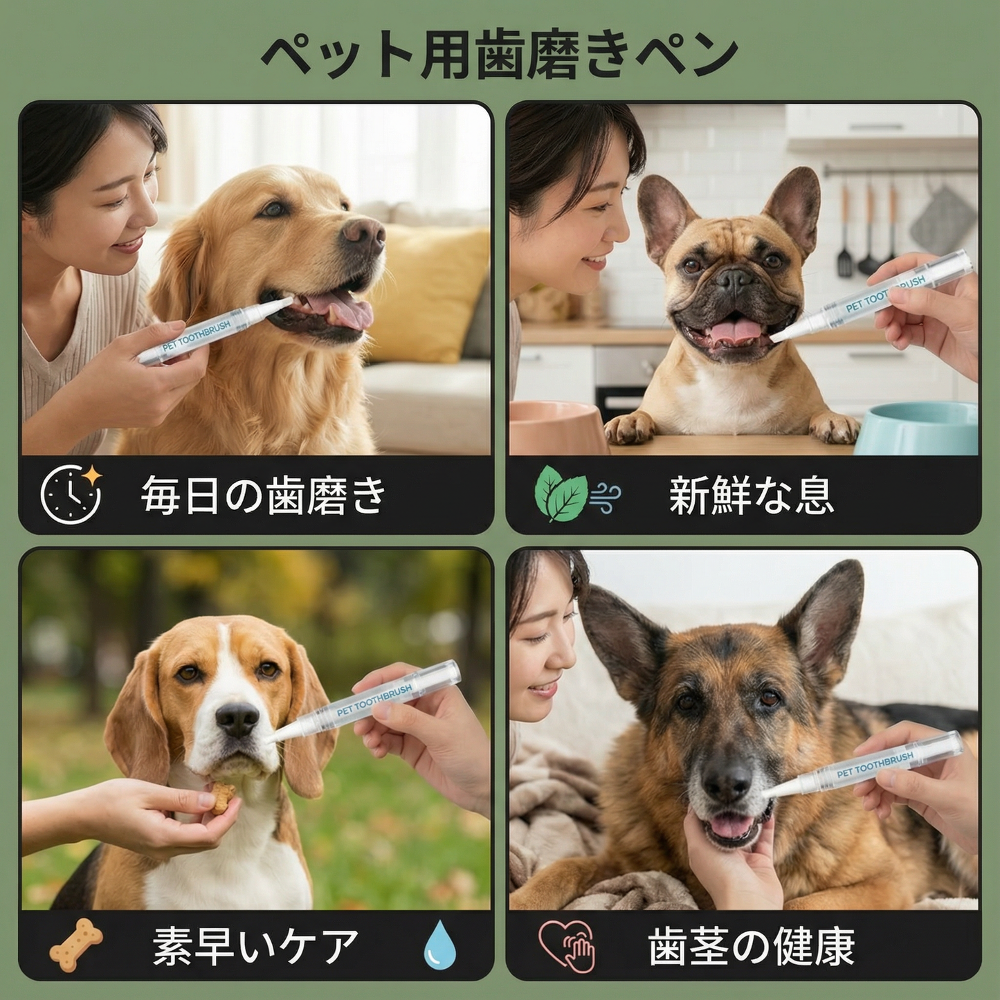 ペット用歯磨きペン