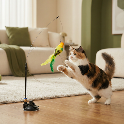 鳥のおもちゃ - インタラクティブな猫用おもちゃ