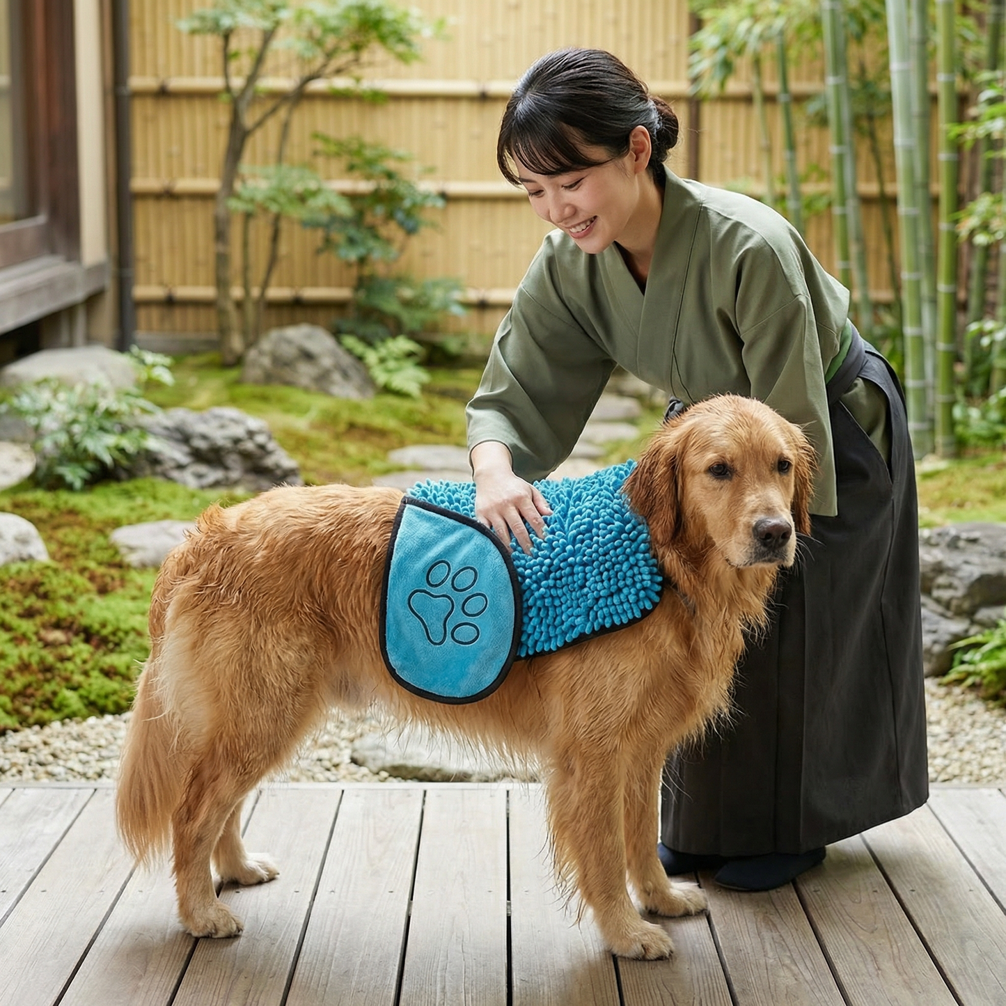 超吸水性＆速乾性マイクロファイバーペットタオル