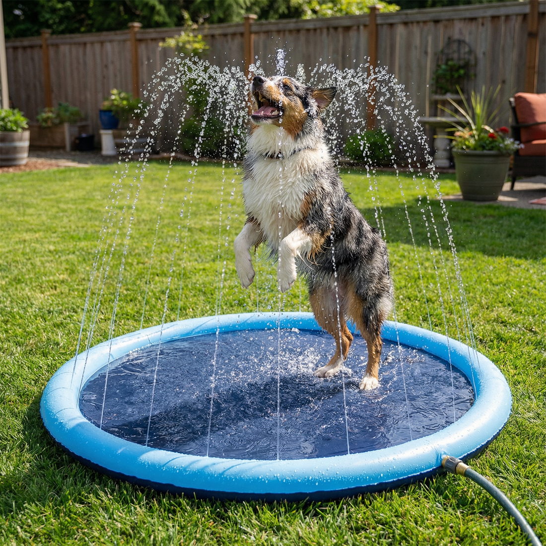 犬用噴水 - 夏のおもちゃ