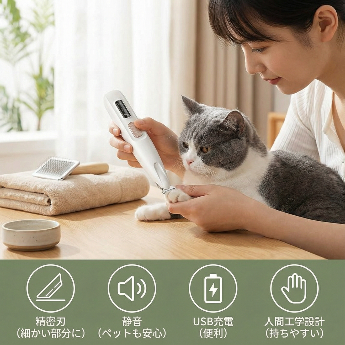 ペットの足のトリミング器