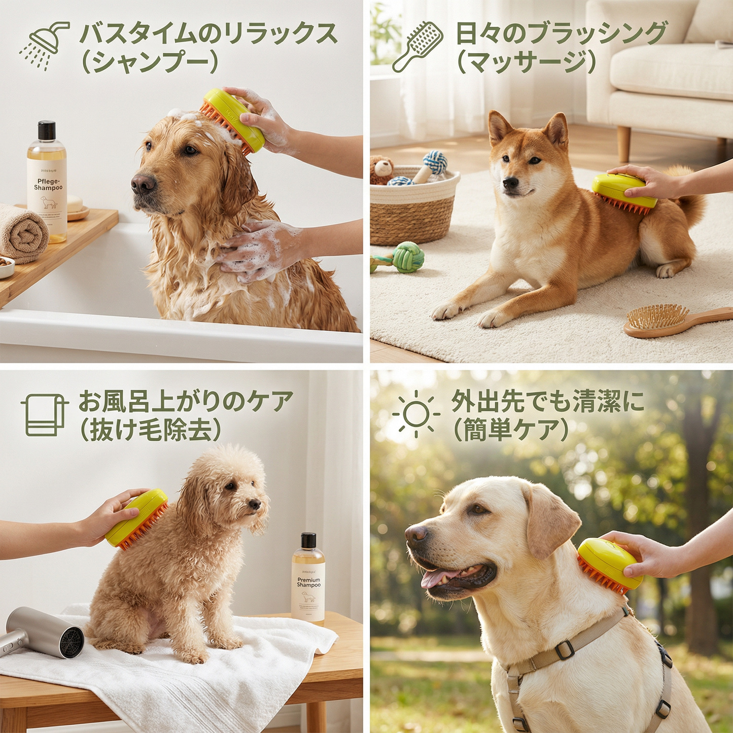 犬用スチームブラシ