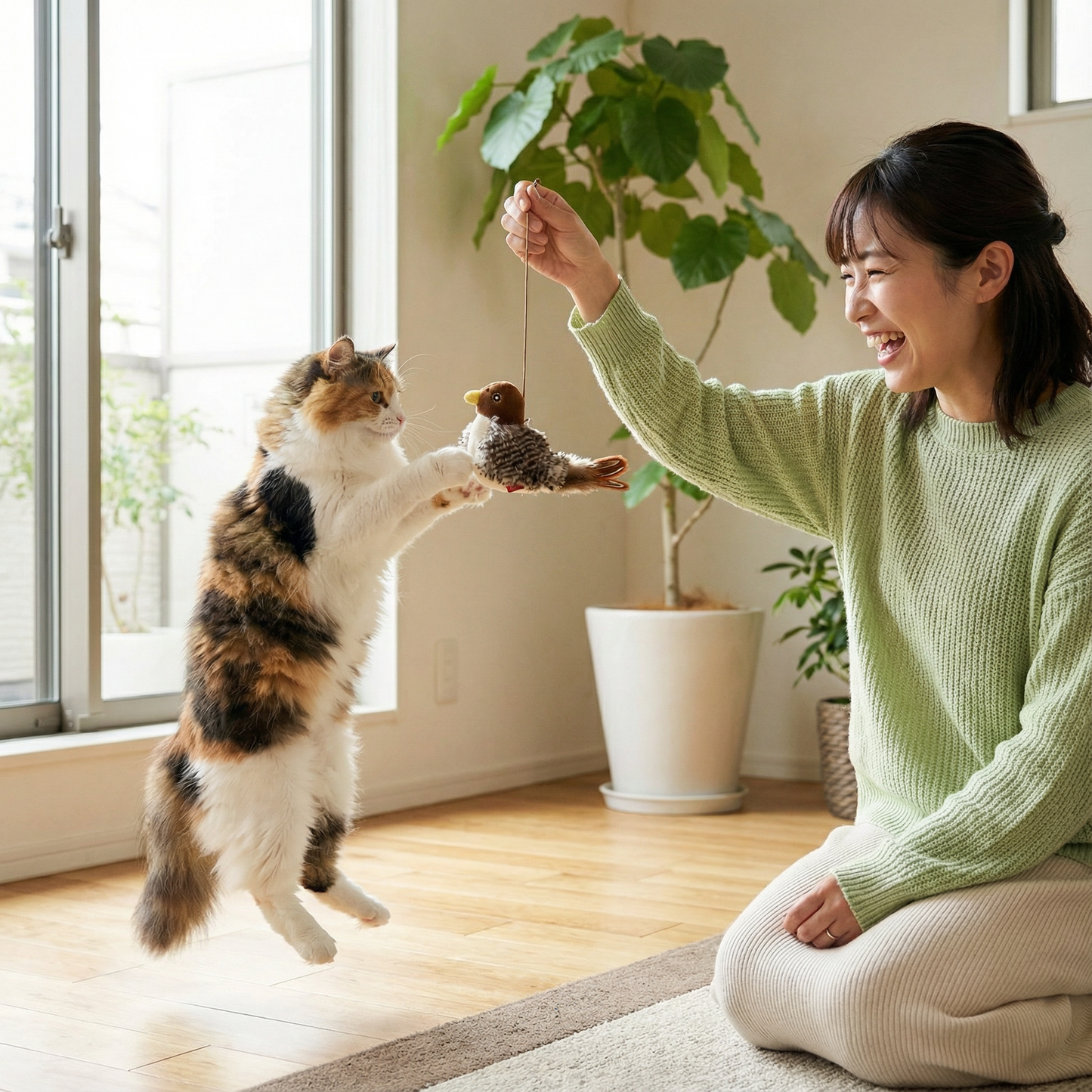 猫用さえずる鳥のおもちゃ
