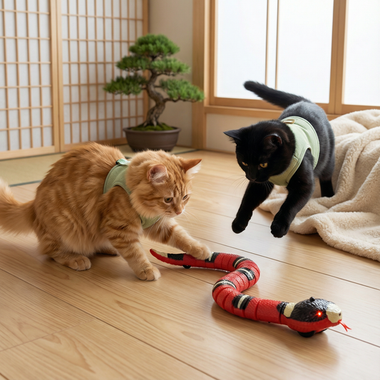 スネーキー - インタラクティブな猫のおもちゃ