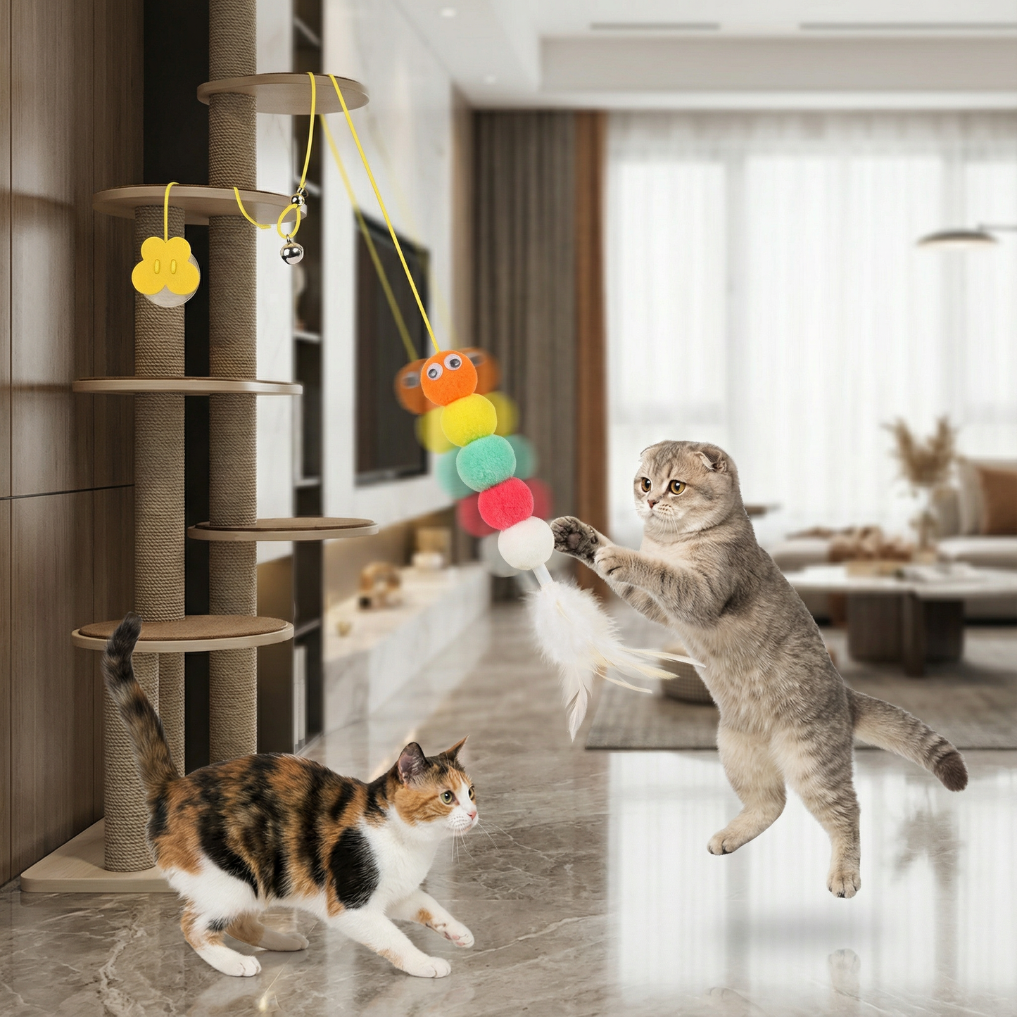 吊るし猫用おもちゃ