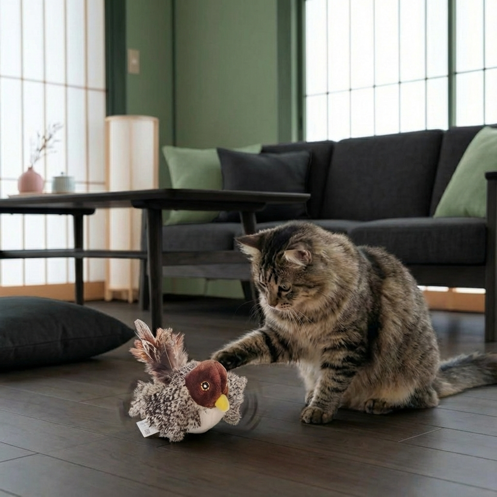 猫用さえずる鳥のおもちゃ